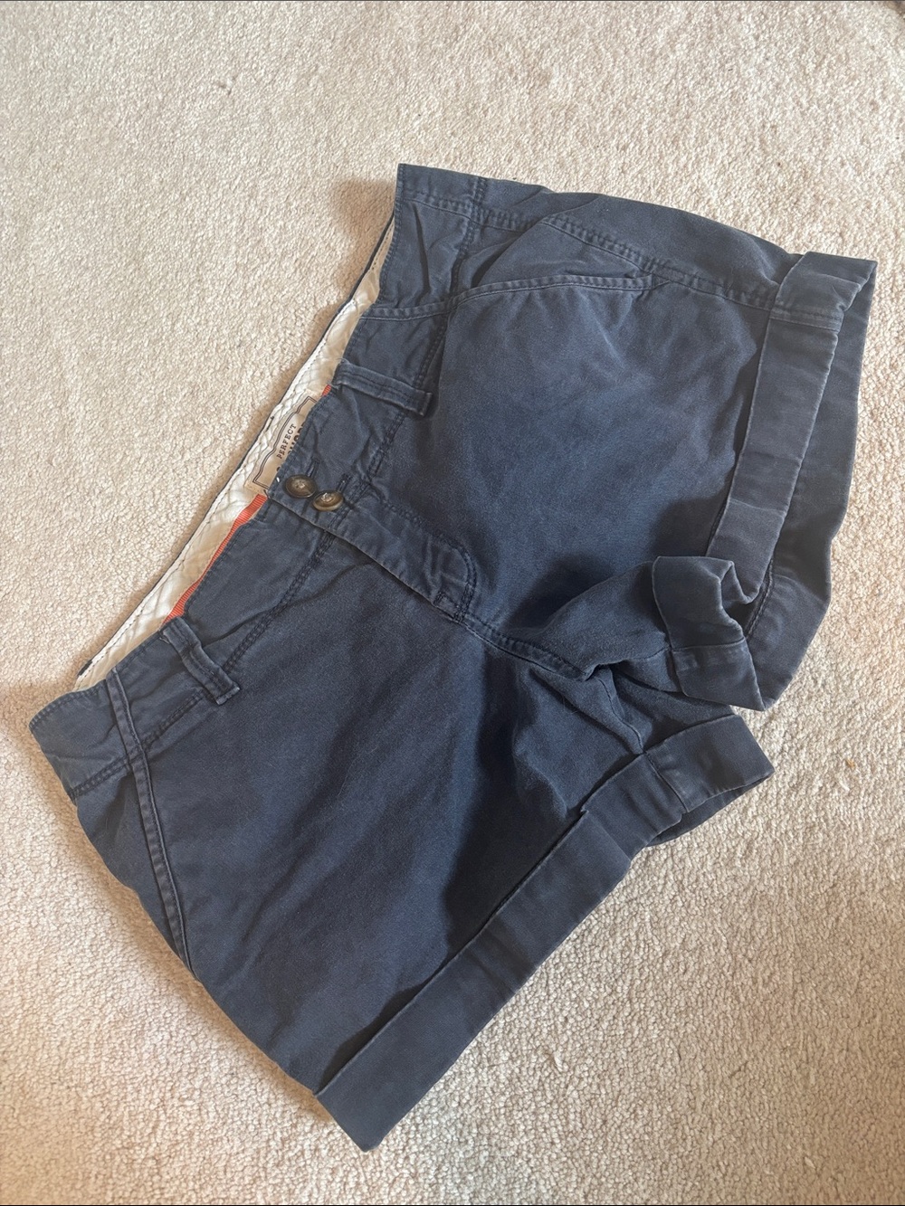 Old Navy 3 1/2 Dark Blue Khaki Shorts